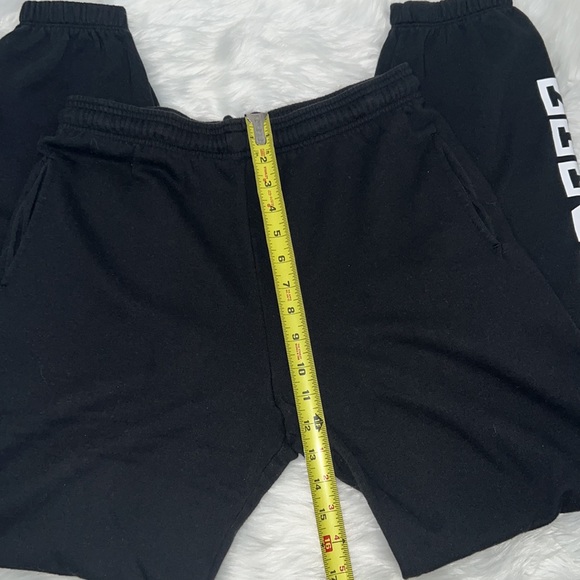 PINK EDL Everyday Lounge Campus pant BLACK block print XS EXTRA SMALL - Picture 5 of 15